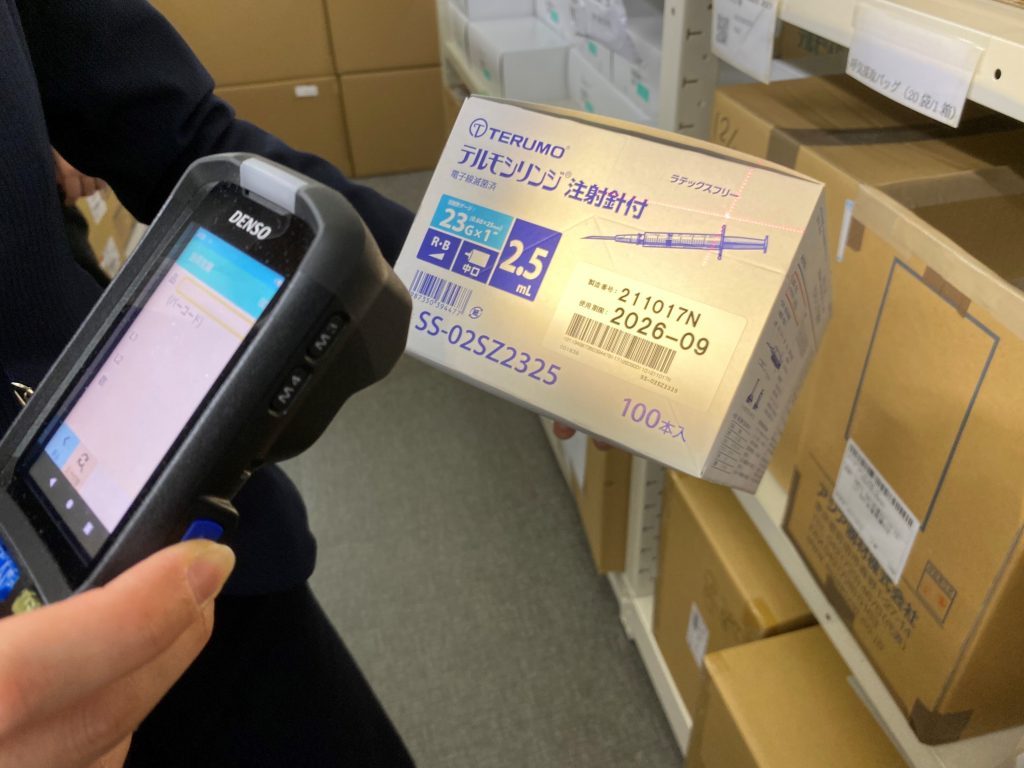 事例紹介　ハンディターミナルでGS1を読み取る